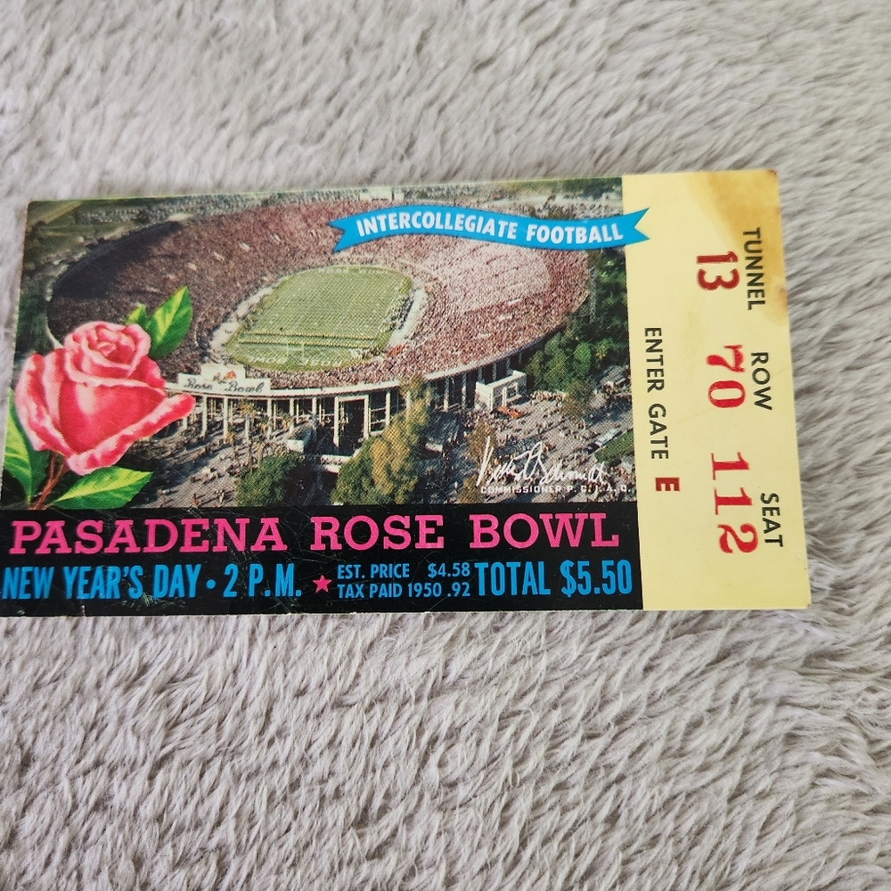 Rosebowl ticket